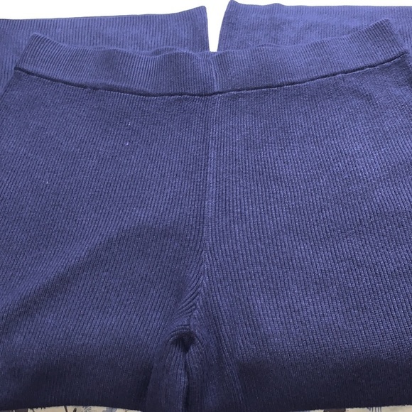 A New Day Women's Plus Size High-Rise Ribbed Sweater Wide Leg Pants - Picture 3 of 10